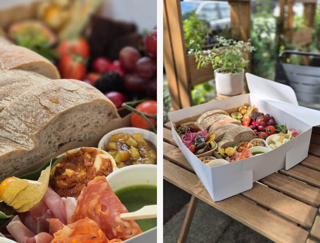 Collage Picknickkörbe